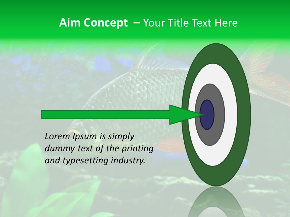 Underwater Stone Red PowerPoint Template