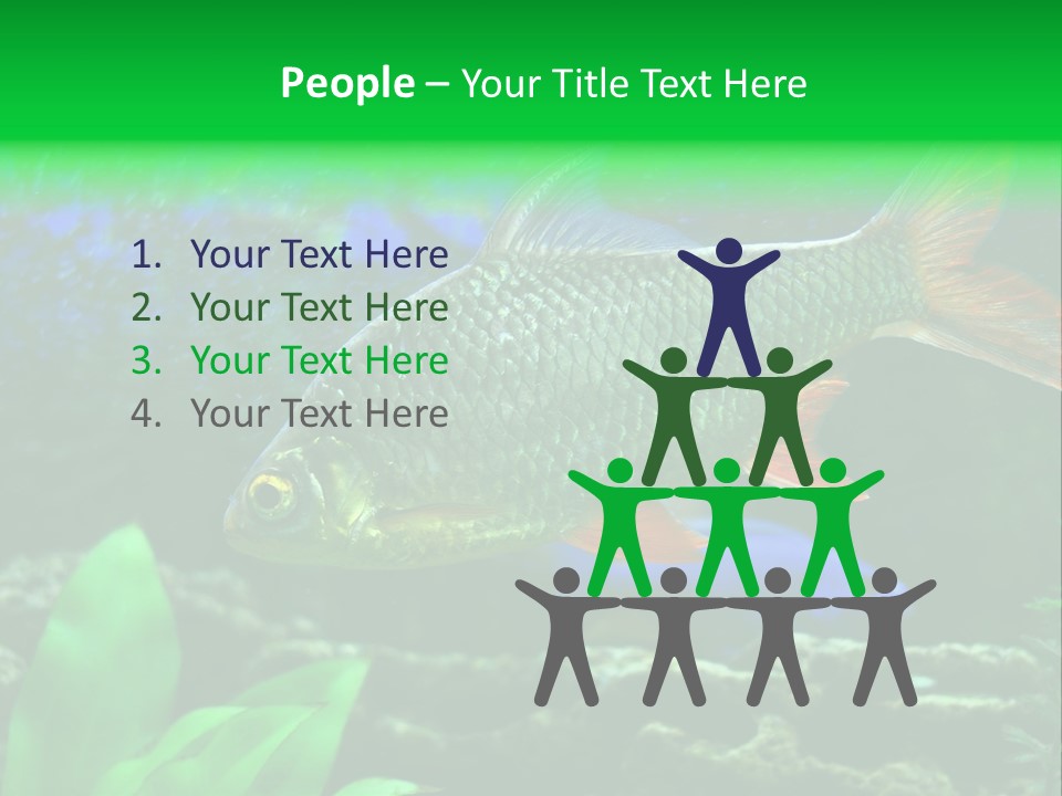 Underwater Stone Red PowerPoint Template