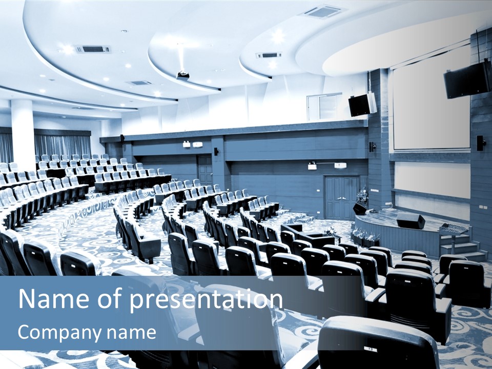 Room Convention Interior PowerPoint Template