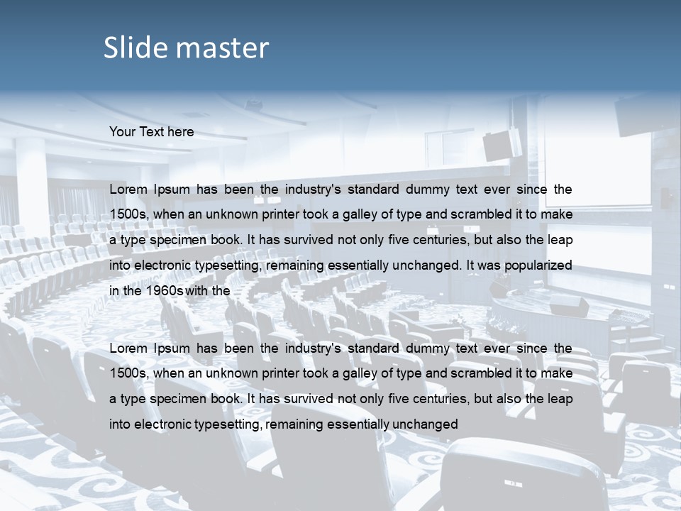 Room Convention Interior PowerPoint Template