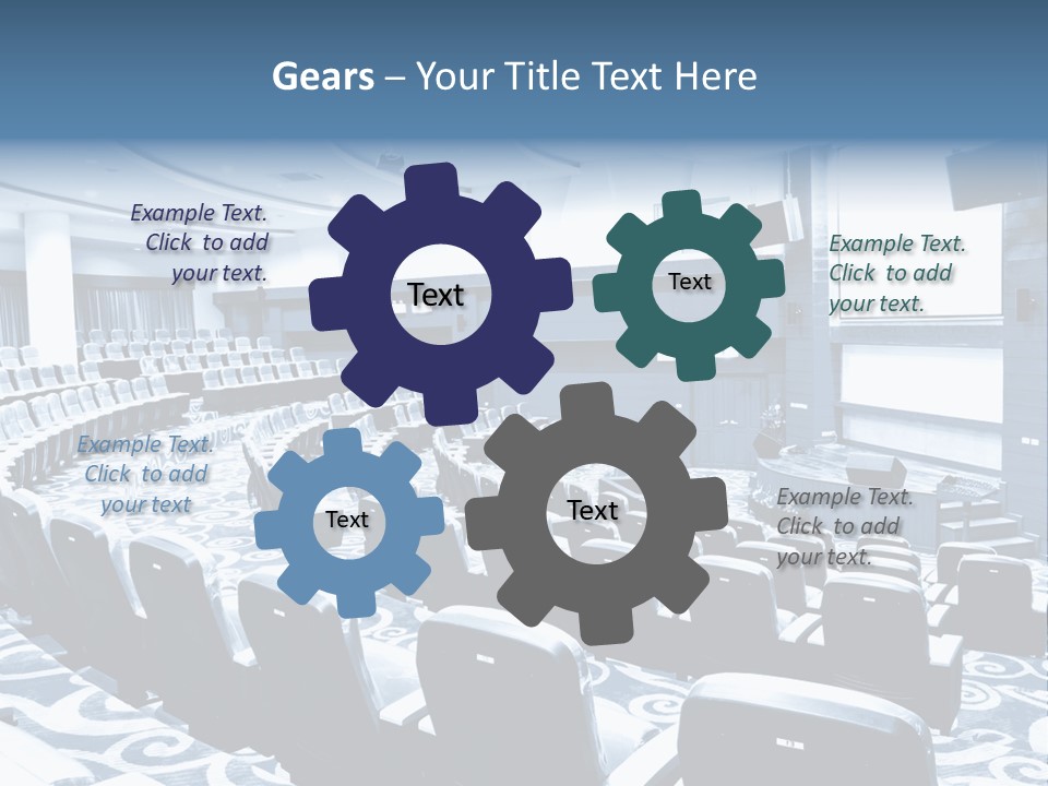 Room Convention Interior PowerPoint Template