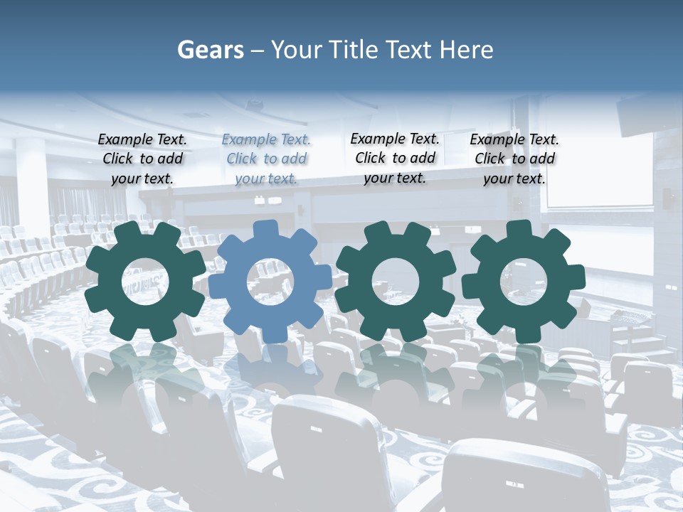 Room Convention Interior PowerPoint Template