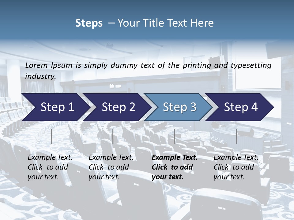 Room Convention Interior PowerPoint Template