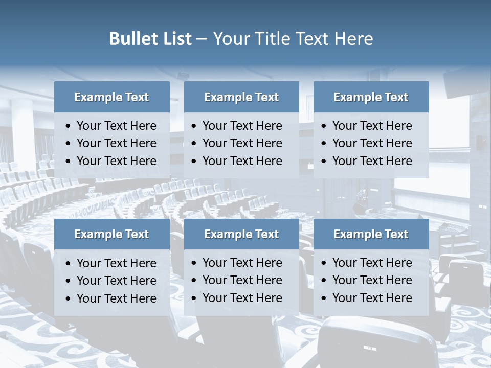 Room Convention Interior PowerPoint Template
