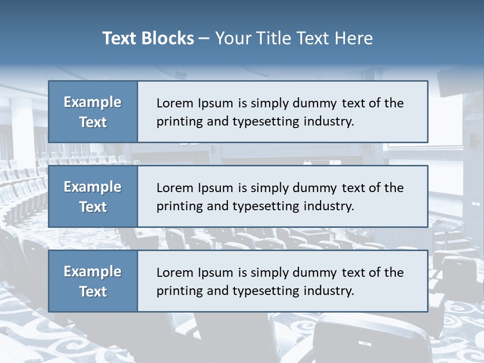 Room Convention Interior PowerPoint Template