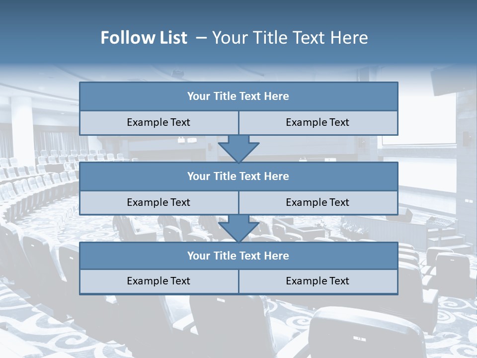 Room Convention Interior PowerPoint Template