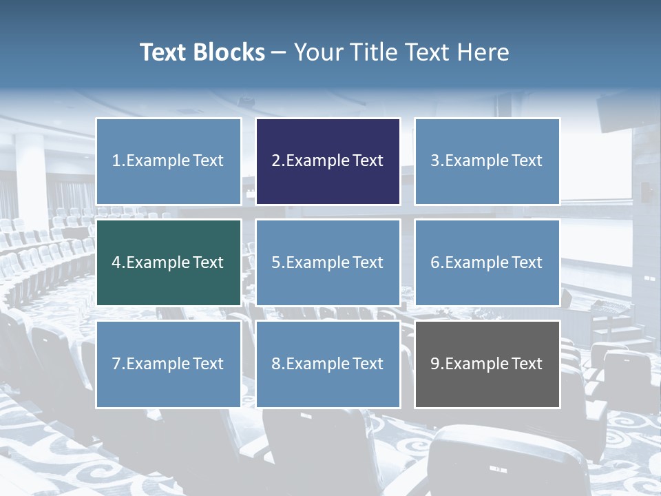 Room Convention Interior PowerPoint Template