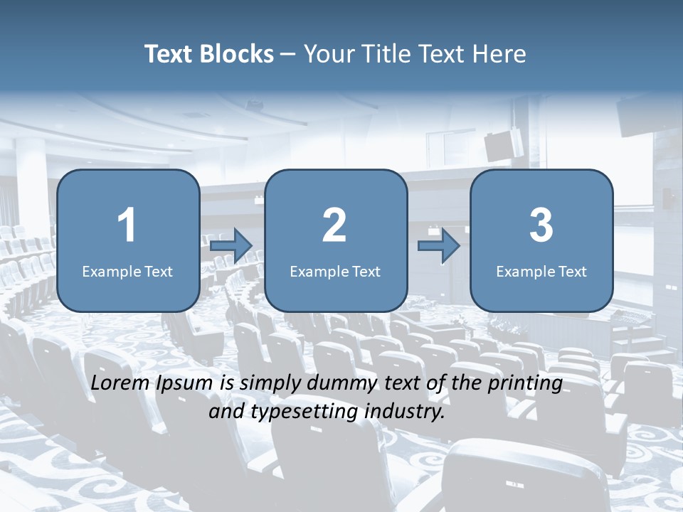 Room Convention Interior PowerPoint Template
