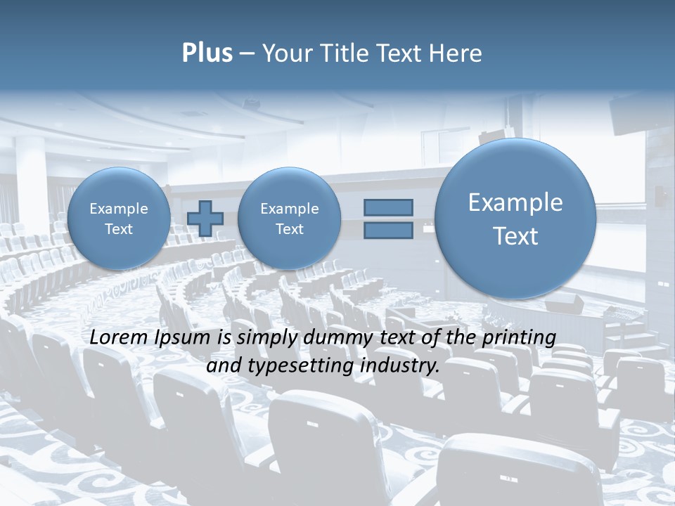 Room Convention Interior PowerPoint Template