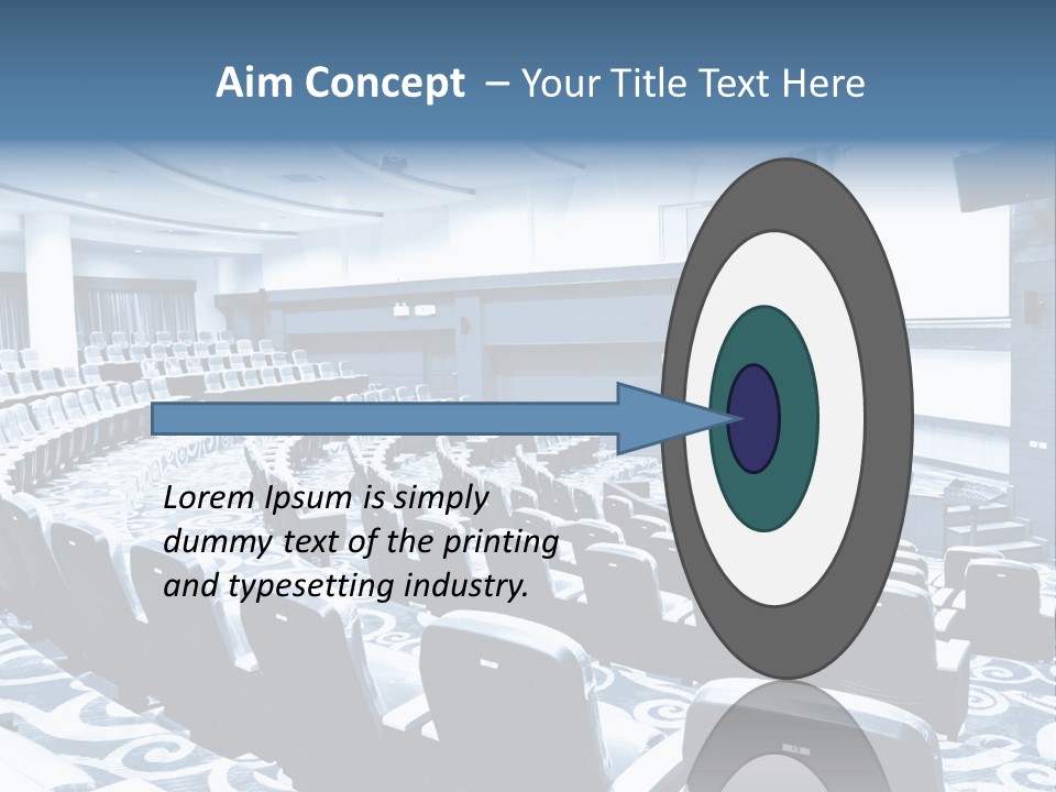 Room Convention Interior PowerPoint Template