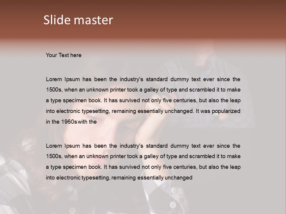 Teenage Father Child PowerPoint Template