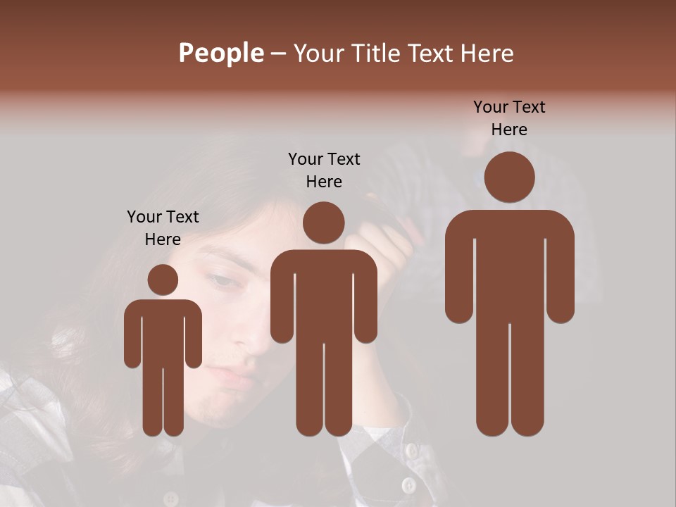 Teenage Father Child PowerPoint Template