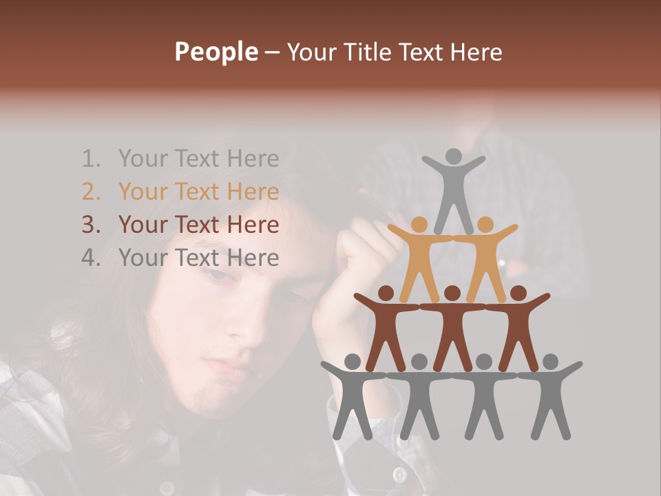 Teenage Father Child PowerPoint Template