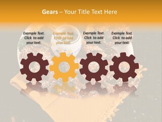 Country Home Mustard PowerPoint Template