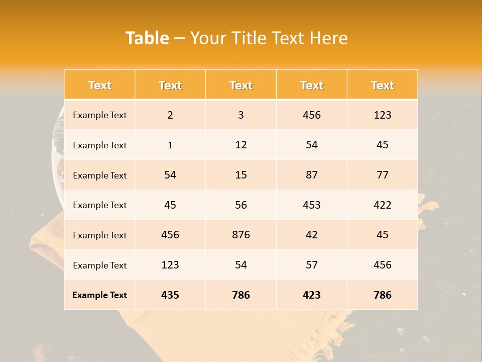 Country Home Mustard PowerPoint Template