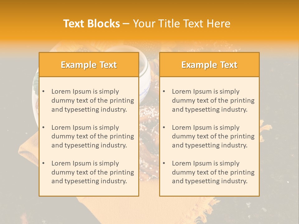 Country Home Mustard PowerPoint Template