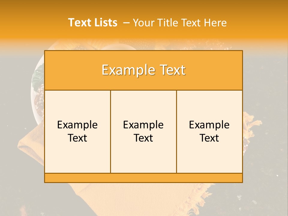 Country Home Mustard PowerPoint Template
