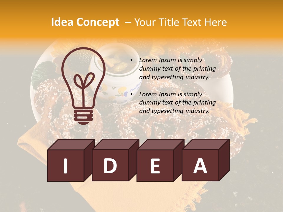 Country Home Mustard PowerPoint Template