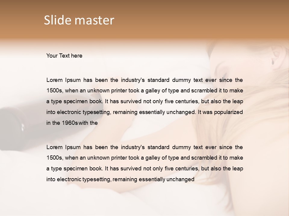 Female Solitude Concept PowerPoint Template