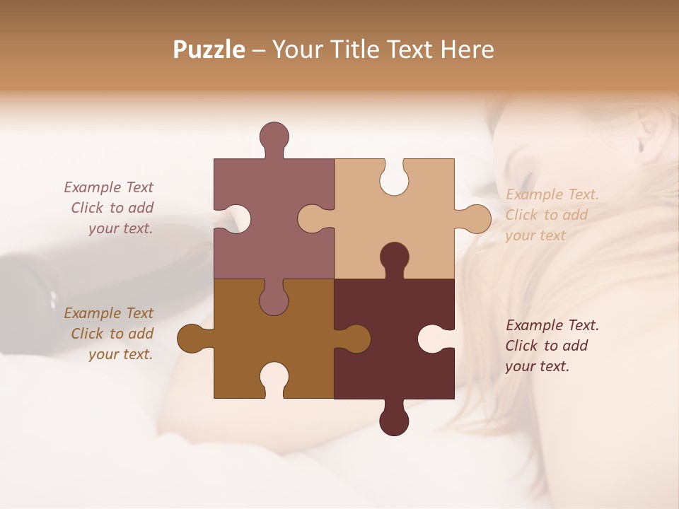 Female Solitude Concept PowerPoint Template