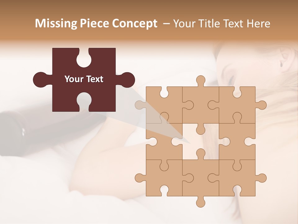 Female Solitude Concept PowerPoint Template