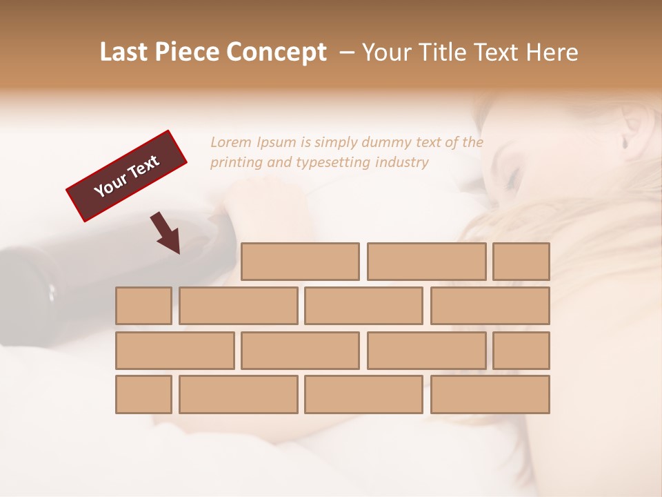 Female Solitude Concept PowerPoint Template
