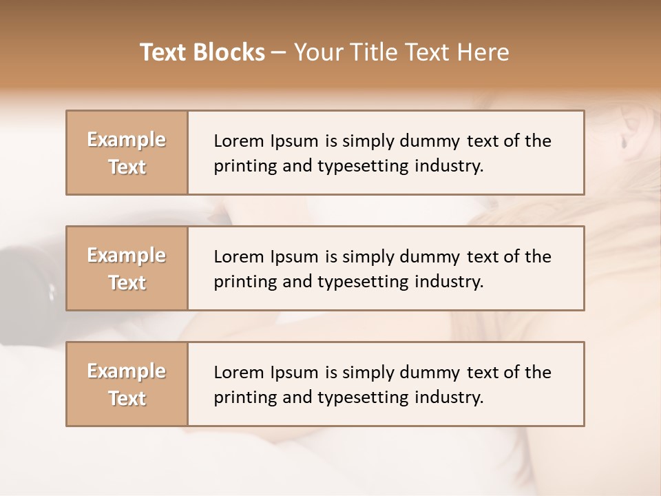 Female Solitude Concept PowerPoint Template