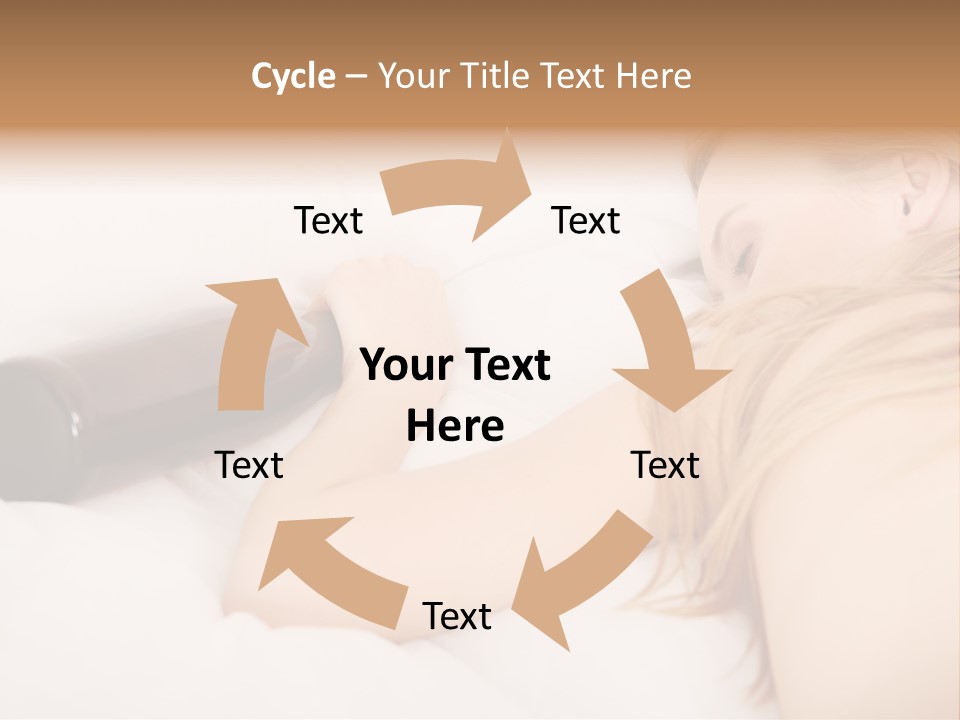 Female Solitude Concept PowerPoint Template