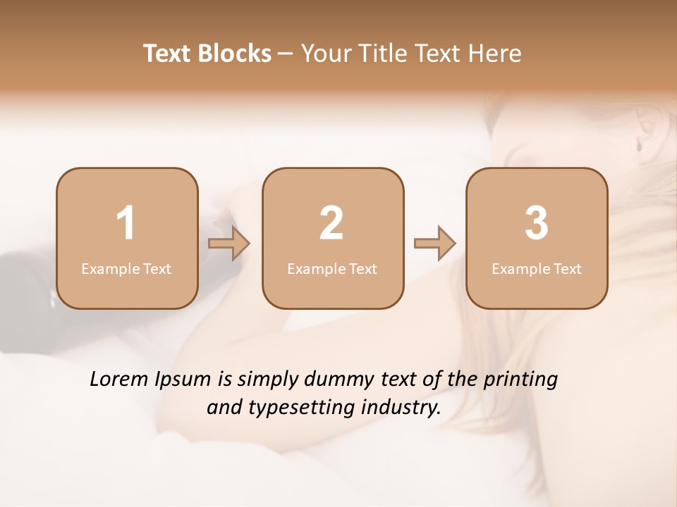 Female Solitude Concept PowerPoint Template