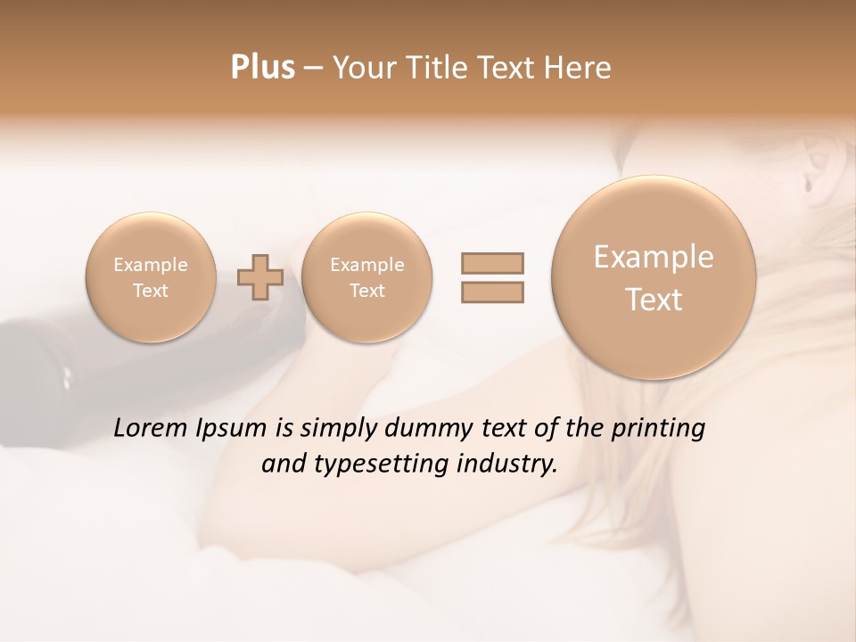 Female Solitude Concept PowerPoint Template