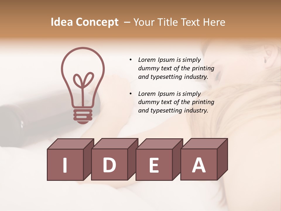 Female Solitude Concept PowerPoint Template