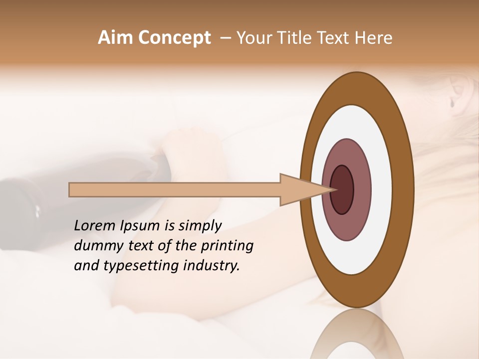 Female Solitude Concept PowerPoint Template