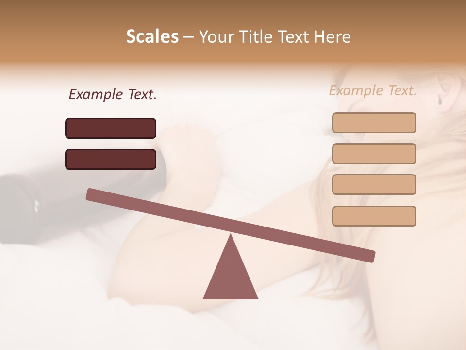 Female Solitude Concept PowerPoint Template
