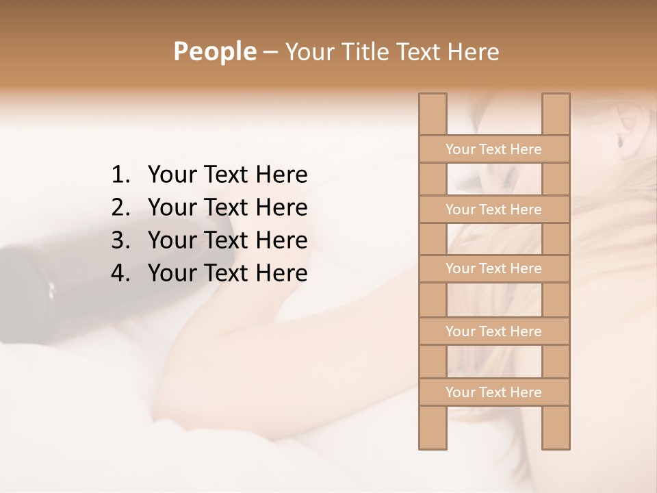 Female Solitude Concept PowerPoint Template