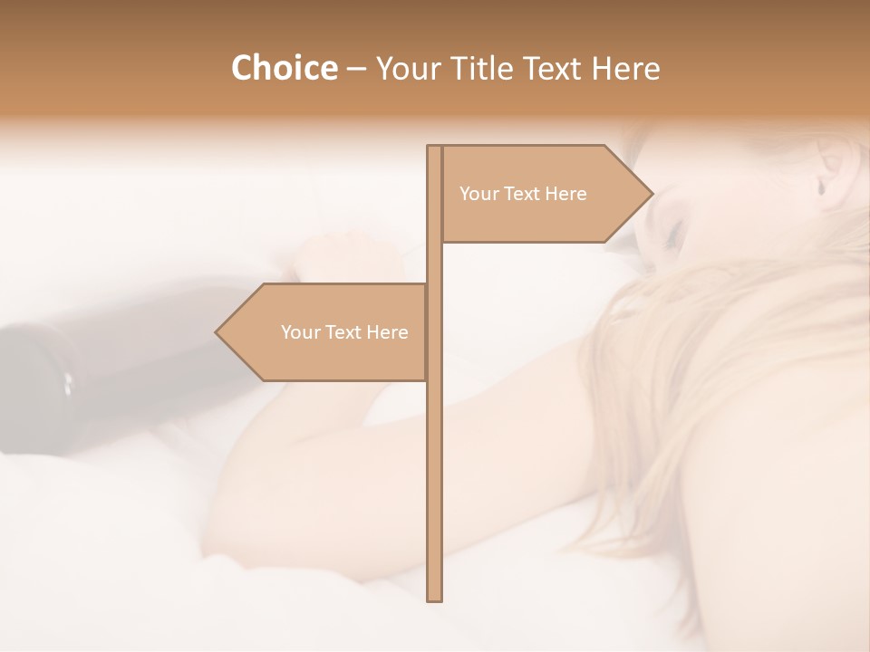 Female Solitude Concept PowerPoint Template