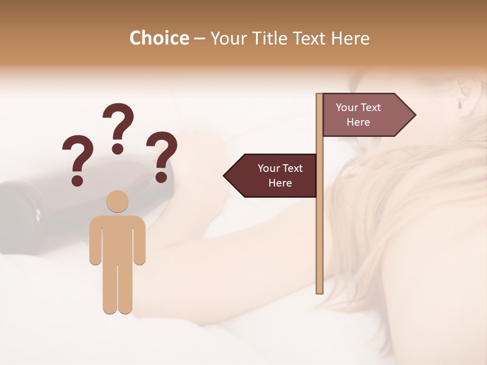 Female Solitude Concept PowerPoint Template
