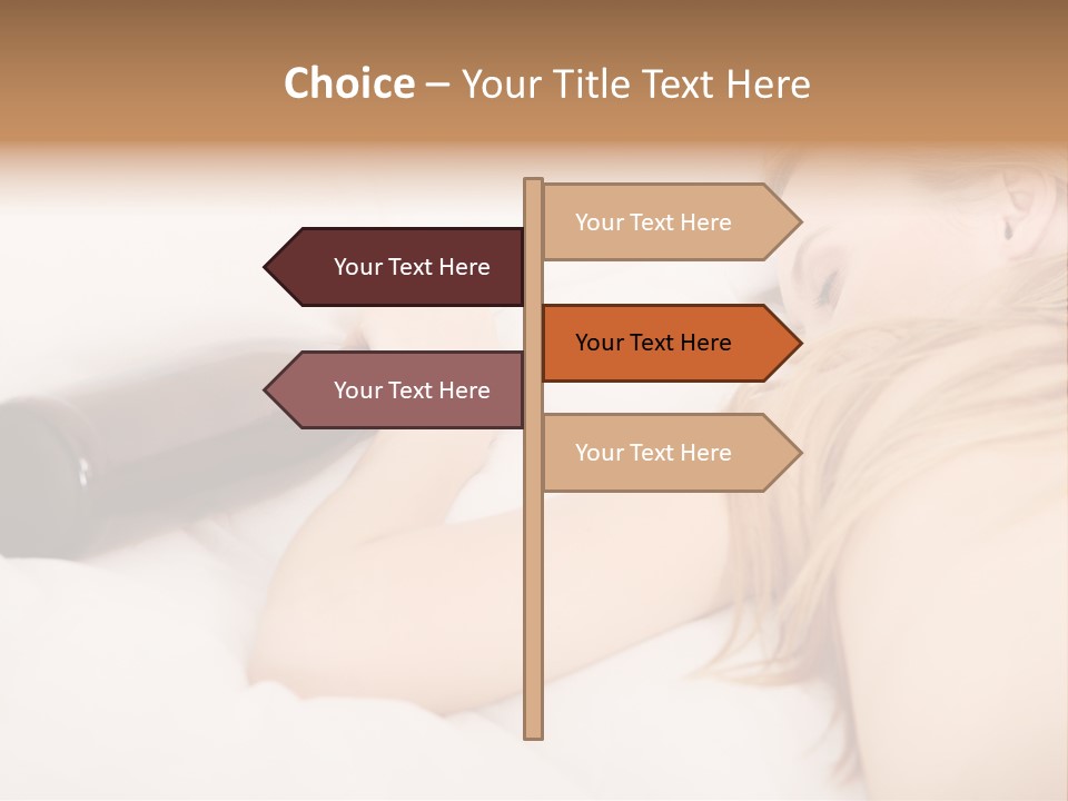 Female Solitude Concept PowerPoint Template