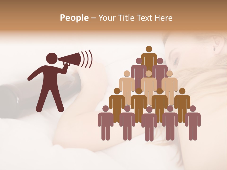 Female Solitude Concept PowerPoint Template