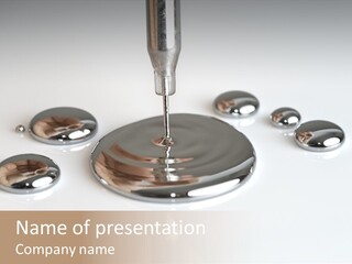 Flowing Experiment Ball PowerPoint Template