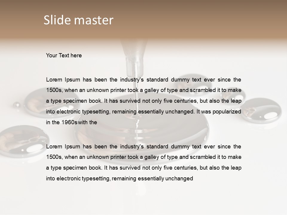 Flowing Experiment Ball PowerPoint Template