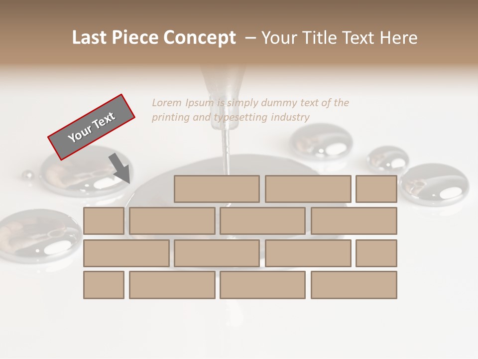 Flowing Experiment Ball PowerPoint Template