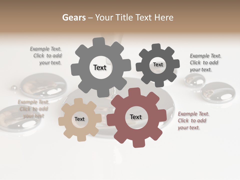 Flowing Experiment Ball PowerPoint Template