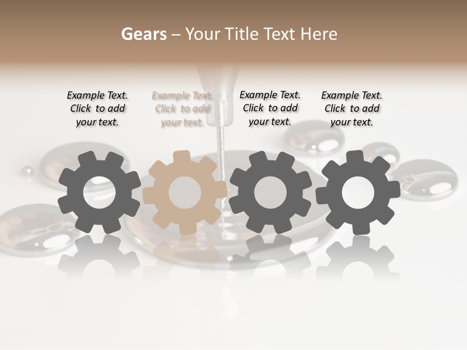 Flowing Experiment Ball PowerPoint Template