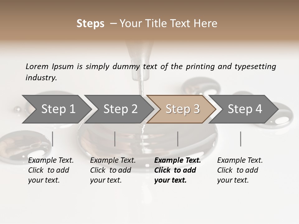 Flowing Experiment Ball PowerPoint Template