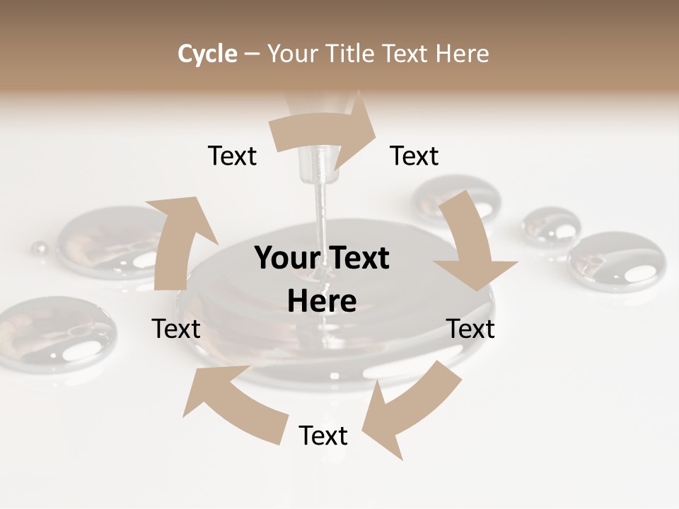 Flowing Experiment Ball PowerPoint Template