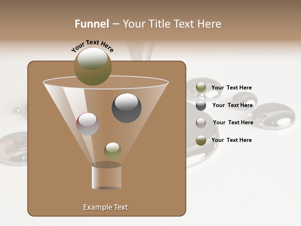 Flowing Experiment Ball PowerPoint Template