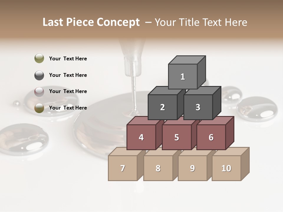 Flowing Experiment Ball PowerPoint Template