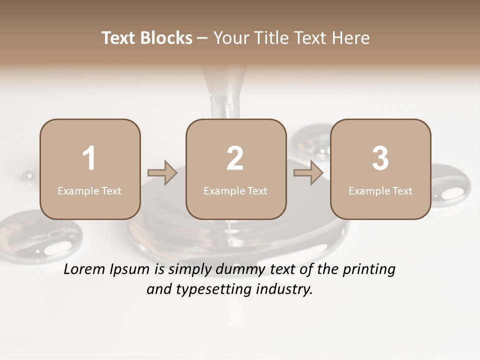 Flowing Experiment Ball PowerPoint Template