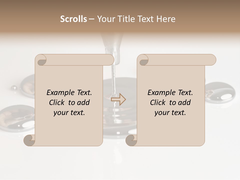 Flowing Experiment Ball PowerPoint Template