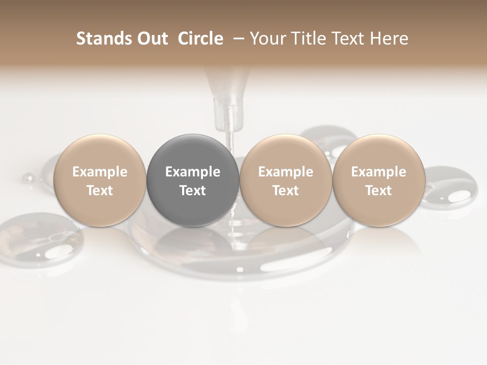 Flowing Experiment Ball PowerPoint Template